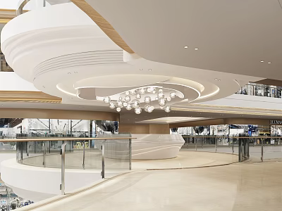 Modern Mall Atrium 3d model