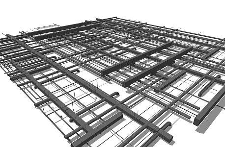 Industrial LOFT Pipe ceiling 3d model