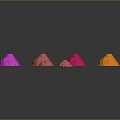 Vibrant Assorted Food Coloring Powders in Various Bright Colors for Baking Decorations