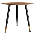 Functional Desk With Black Metal Legs Gold Accents Modern Home Office Design