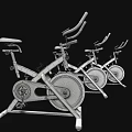Colorful Indoor Cycling Bikes With Sturdy Structure For Fitness Equipment