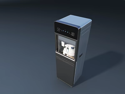 Floor Standing Water Dispenser With Digital Display And Water Outlet For Home Daily Use 3d model