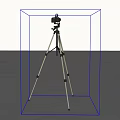 Sturdy Professional Tripod Stand With Digital Camera Mounted For Photography And Video Recording