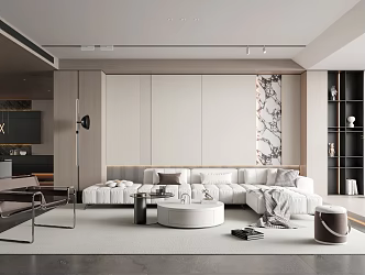 modern living room 3d model