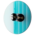 Modern Blue Glass Round Wall Lamp For Stylish Home Interior Lighting
