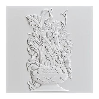rocus modern wall decoration TV wall decoration 18w 3d model