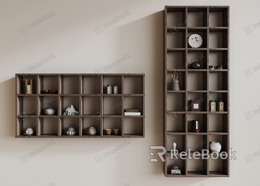 New Chinese-style Antique Tea Rack model