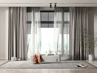 Modern Curtains 3d model