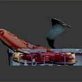 Open Blue Tuna Can With Red And Purple Meat Inside On Dark Background