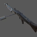 MG42 submachine gun machine gun machine gun semi-automatic rifle assault rifle firearms low face number low model simple model game film and television level super realistic 3d model