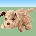 Life supplies plush doll dog 3d model