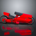 Futuristic Red Motorcycle Concept Inspired by Cosmic Aerospace Exploration Design