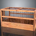 Wooden Animal Cage With Wire Mesh And Open Design For Small Pets