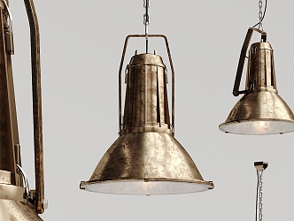 Industrial LOFT chandelier metal chandelier 3d model