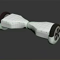 Sleek White Electric Hoverboard With Black Wheels Modern Design And Smooth Ride