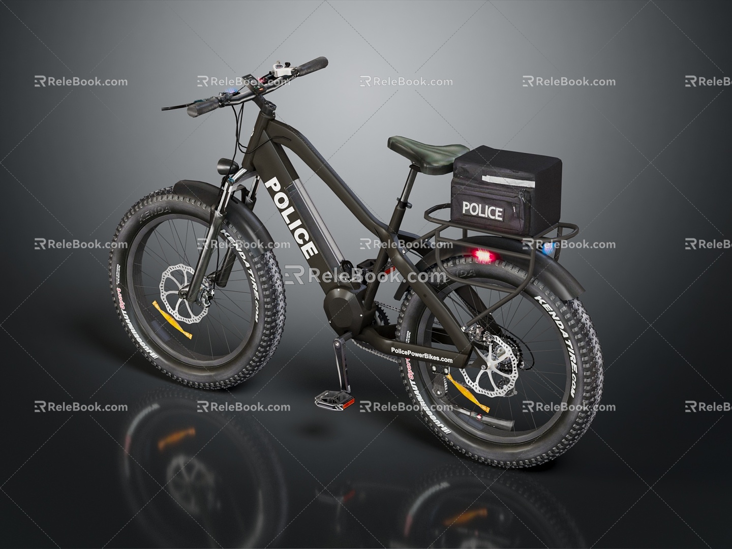 Modern Bicycle Bicycle Chain Car 3d model