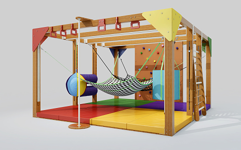 Children's Integrated Sports Training Room Modern Amusement Equipment 3d model