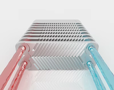 Modern wall-mounted boiler accessories wall-mounted boiler board switcher plate heat exchanger wall-mounted boiler plate heat exchanger plate heat exchanger accessories wall-mounted boiler accessories heat exchanger accessories 3d model