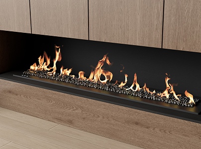 modern fireplace alcohol fireplace atomizing flame 3d model