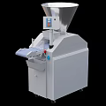 Automatic Industrial Sausage Stuffer with Conical Hopper Control Panel and Conveyor Belt