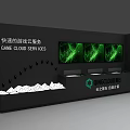 Green Tech Inspired Backdrop With Glowing Digital Lines QINGCLOUD Logo And Cloud Foundation Free Computing