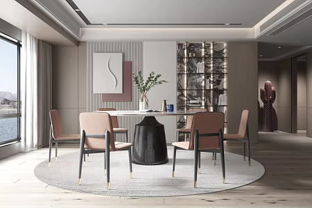 Modern Restaurant 3d model