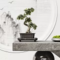 Modern reception desk 3d model