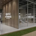 Spacious Gym Interior With Fitness Equipment And Treadmills