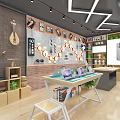 Trendy Digital Lifestyle Products Retail Store With Display Shelves And Product Displays