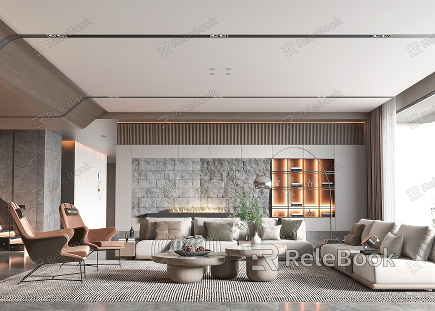 modern living room model