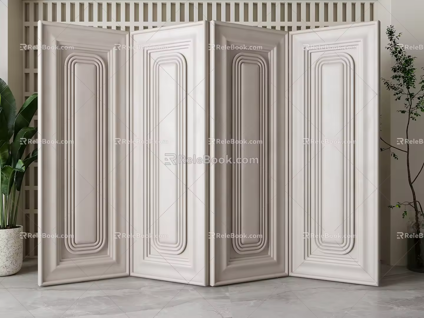 Screen partition 3d model