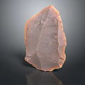 Natural Wood Stone Piece With Irregular Shape And Natural Brown Texture
