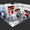 Modern Exhibition Booth for DURR and SCHENCK Featuring Display Equipment and Branding