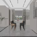 Modern Bright Minimalist Living And Dining Room With Warm Neutral Tone Comfortable Home Interior Decoration