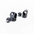 Complete Black Tactical Protective Gear Set With Vests And Helmets 3d model
