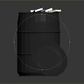 Black Household Barrel With Open Lid Filled With US Dollar Cash