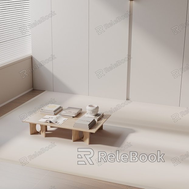 Modern coffee table model