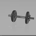 Sturdy Metallic Dumbbell With Adjustable Weight Plates And Metal Bar For Gym Workouts