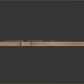 Wooden Cross Shaped Sculpture With Copper Metal Fasteners And Artistic Design