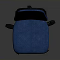 Blue Ergonomic Office Chair With Adjustable Caster Base And Comfortable Seat