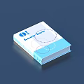 Blue And White Book Cover With Text Knowledge Now Blue Exclamation Mark And Circle Patterns