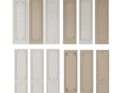 Decorative Interior Wall Panels With Various Designs And Neutral Color Options 3d model
