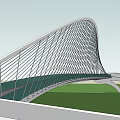 Modern Bridge Landscape Bridge 3d model