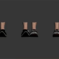 Black Patterned Shoes In Various Styles For Daily Life And Comfort