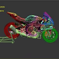 Black Sport Motorcycle With Aerodynamic Body Sleek Design And High Performance Features