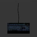 Backlit Wired Computer Keyboard With RGB Lighting And Ergonomic Design Features