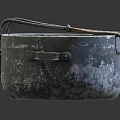 Traditional Vintage Metal Cooking Pot With Worn Surface And Side Handles
