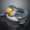 Penguin Shaped Inflatable Swim Ring For Kids Summer Pool Flotation Activities