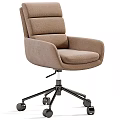 Modern Office Desk And Chair Set With Adjustable Rolling Seats In Multiple Colors
