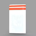 Transparent Sealed Evidence Bag With Label Barcode Warning Triangle And Fillable Sections